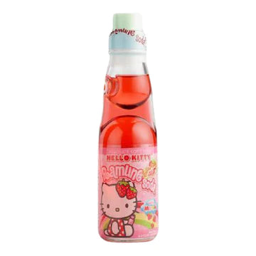 Hello Kitty Ramune Strawberry Soda