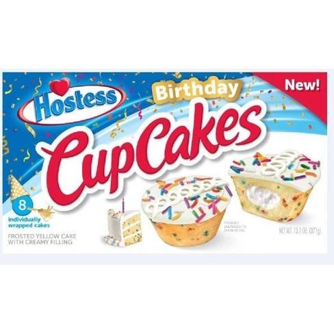 Hostess Birthday Cake Cupcakes