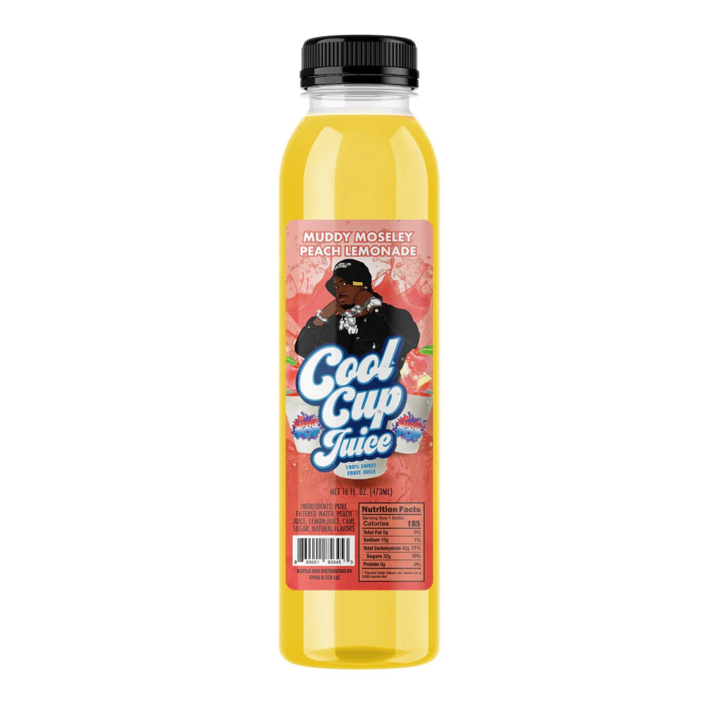 Muddy Moseley Peach Lemonade Cool Cup Juice