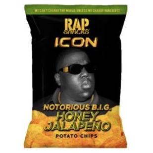 Rap Snacks Icon Notorious BIG Honey Jalapeño Potato Chips